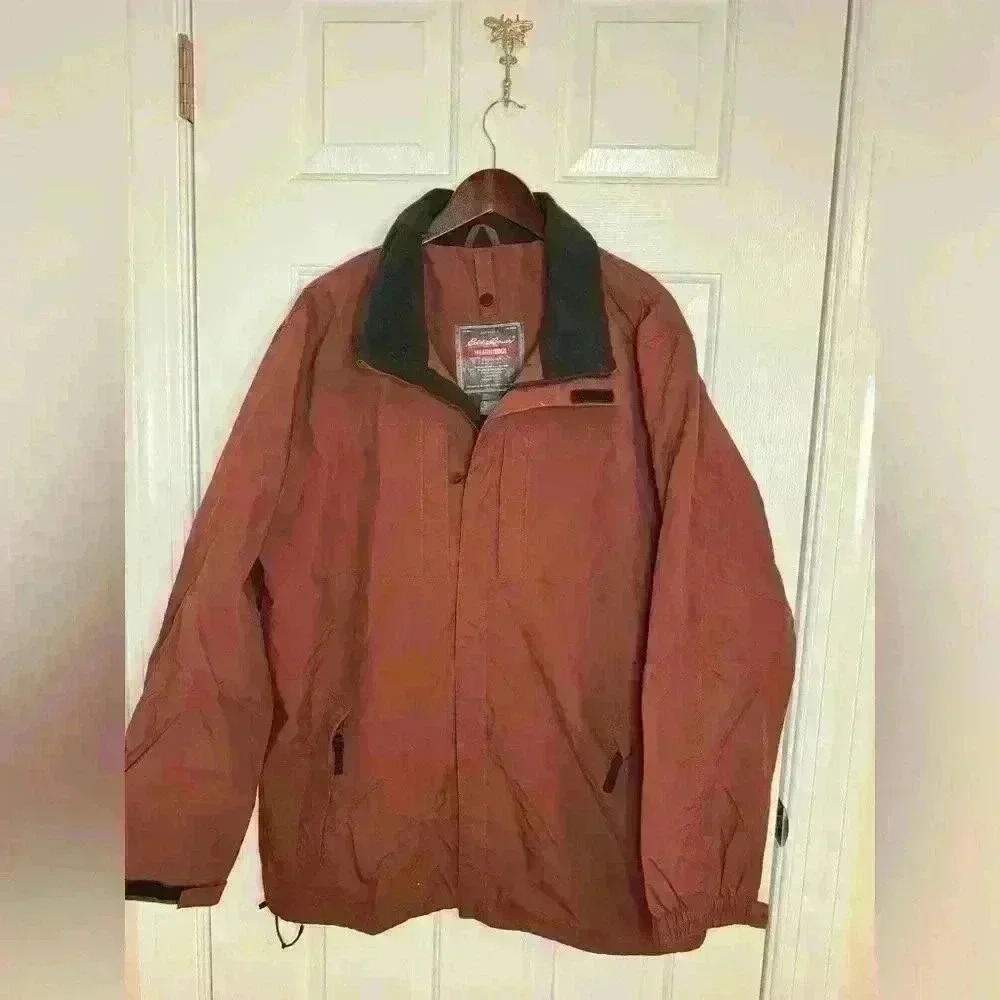 Eddie Bauer barn jacket large brown red vintage